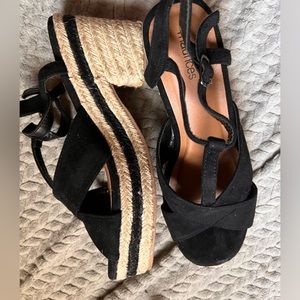 Wedge sandals, size 7.5.